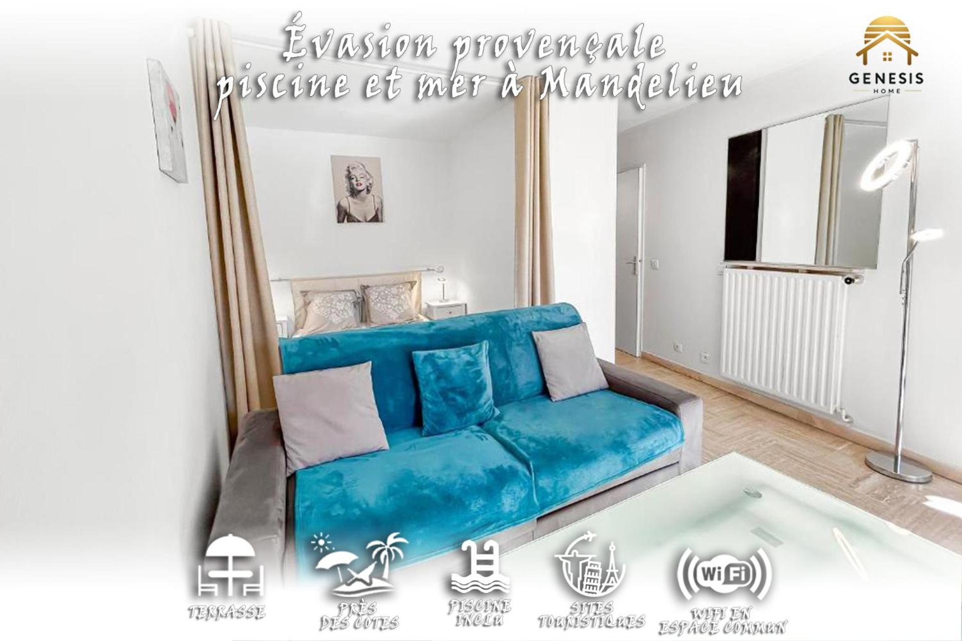 Evasion Provencale - Piscine Et Mer A Mandelieu Eksteriør billede